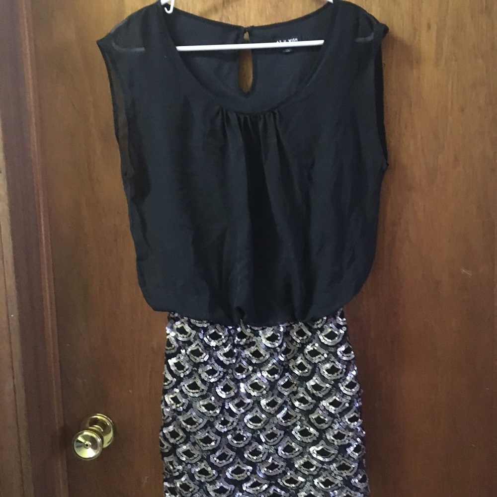 Sequin skirt mini dress. Worn once! Size small